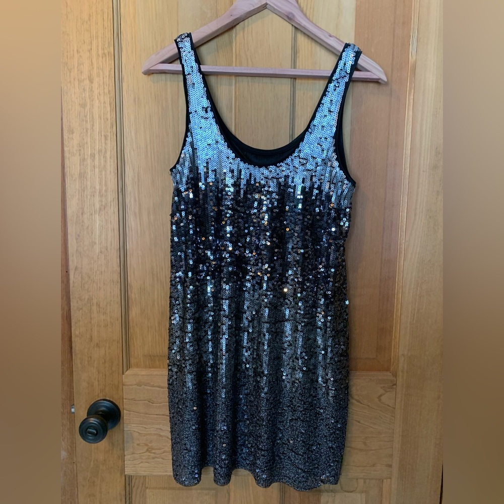 Express Sequin Cocktail Party Dress Medium